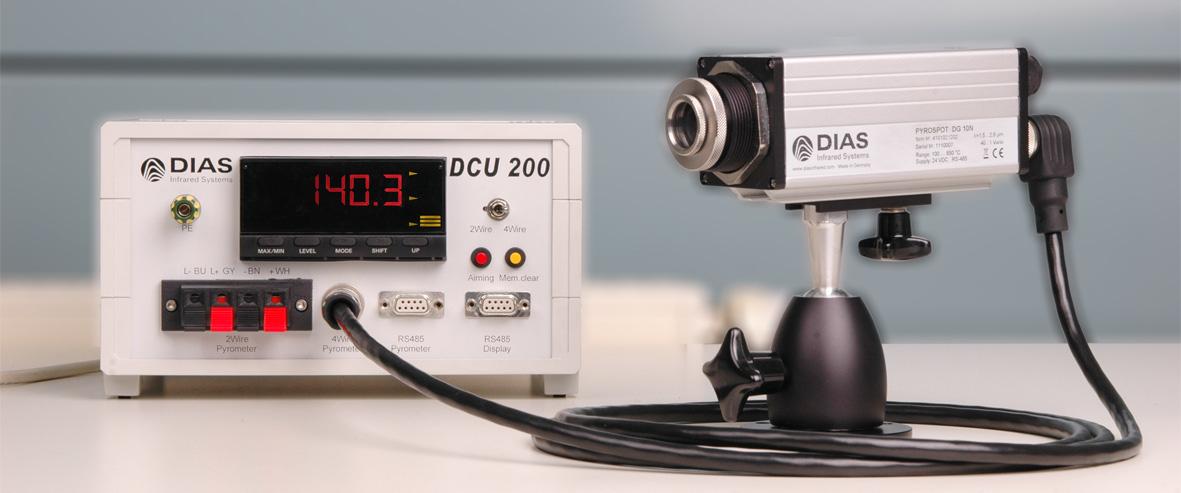 DCU200數顯控制器連接DIAS紅外測溫儀